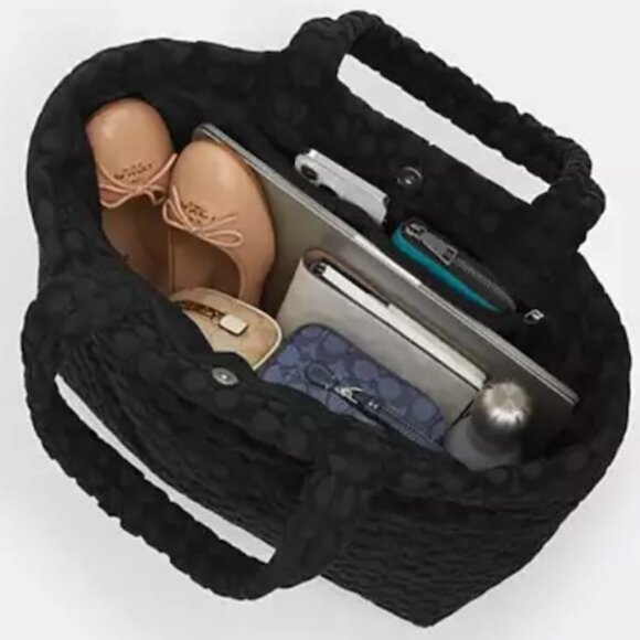 Coach Faded Blue (Turquoise) Signature Terry Tote (NWT) - Picture 6 of 13